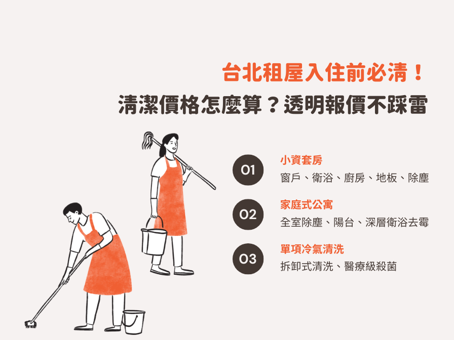 【台北租屋清潔推薦】入住前必清！告別前房客的塵蟎、黴味、冷氣過敏源